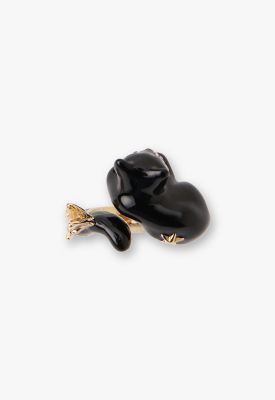 黒猫モチーフ　リング　ＳＡＭＲ０７８０　　ＸＤ